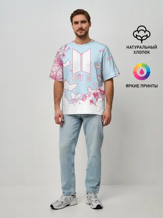 Мужская футболка оверсайз / BTS