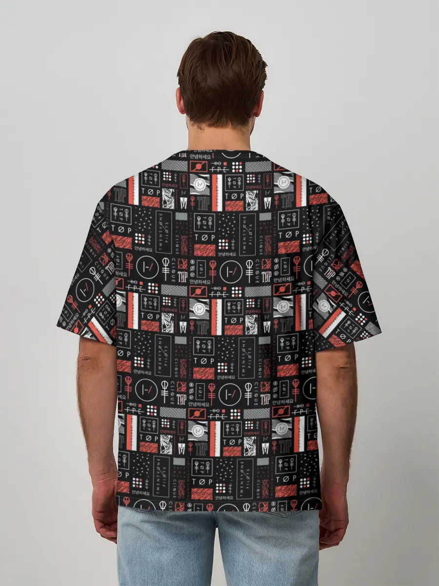 Мужская футболка оверсайз / Twenty One Pilots