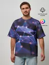 Мужская футболка оверсайз / 3D блики