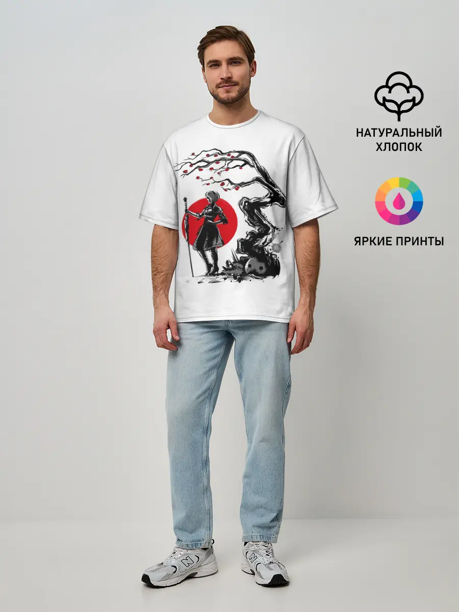 Мужская футболка оверсайз / 2B | Sakura