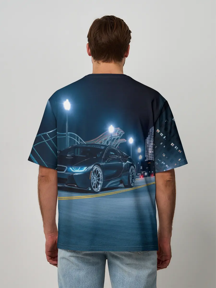 Мужская футболка оверсайз / BMW.