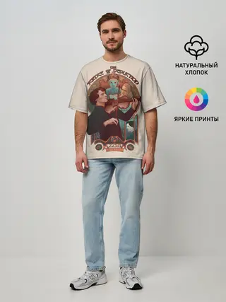 Мужская футболка оверсайз / Sherlock