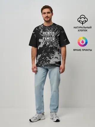 Мужская футболка оверсайз / Haunted Family