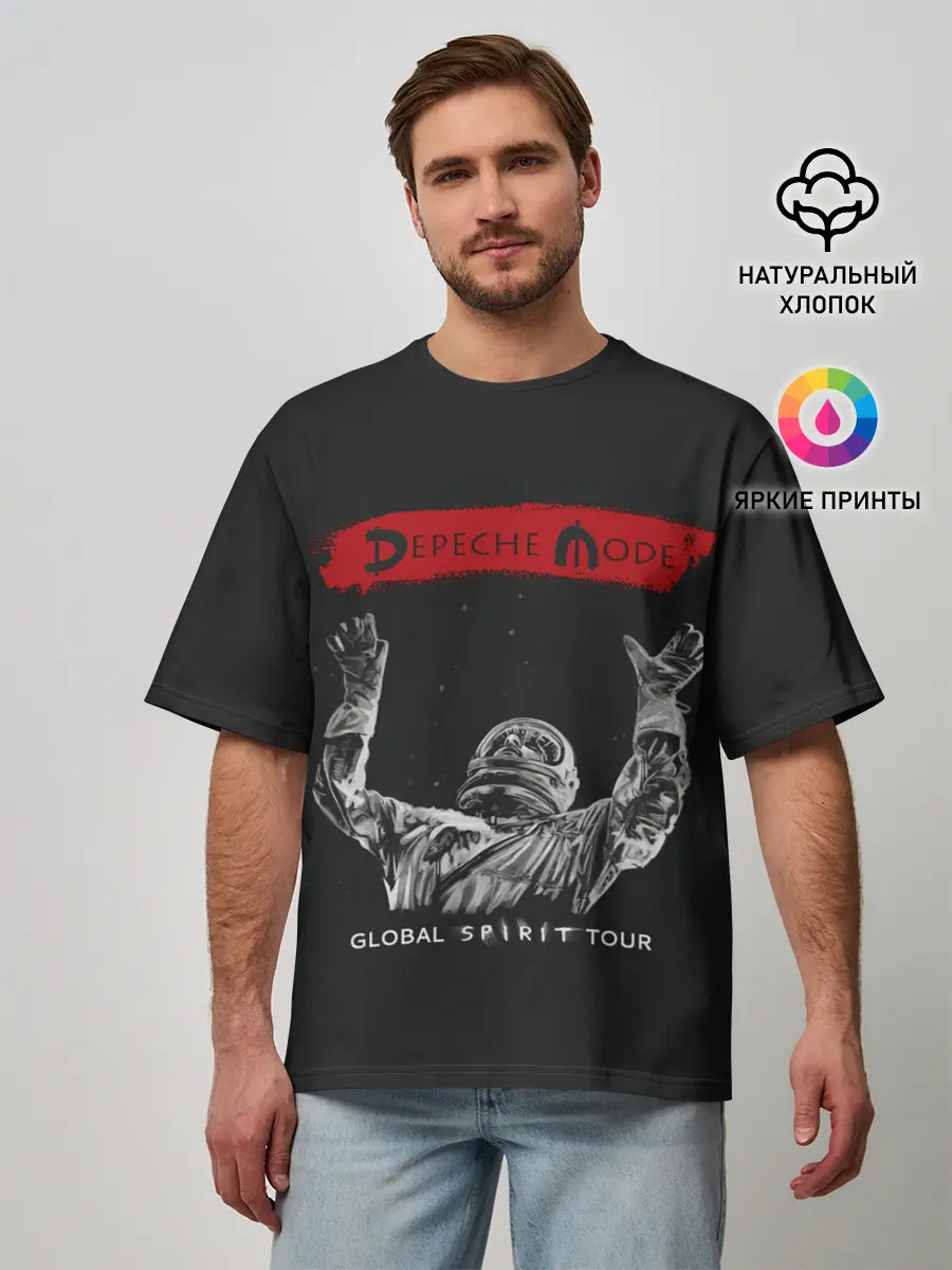Мужская футболка оверсайз / DM tour