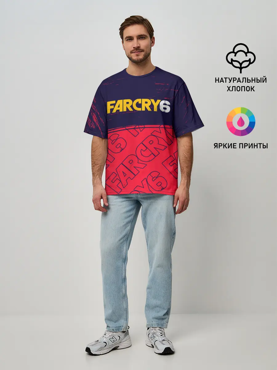 Мужская футболка оверсайз / FAR CRY 6 / ФАР КРАЙ 6