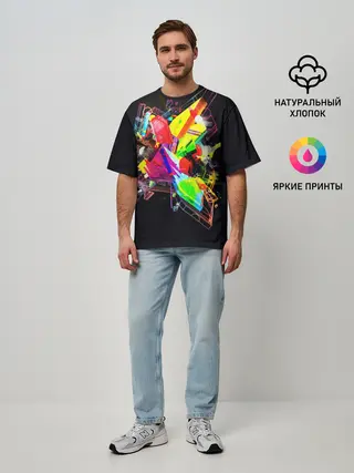 Мужская футболка оверсайз / УЛИЧНЫЙ СТИЛЬ