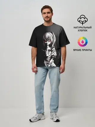 Мужская футболка оверсайз / Touhou - Flandre Scarlet