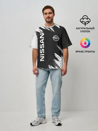 Мужская футболка оверсайз / NISSAN