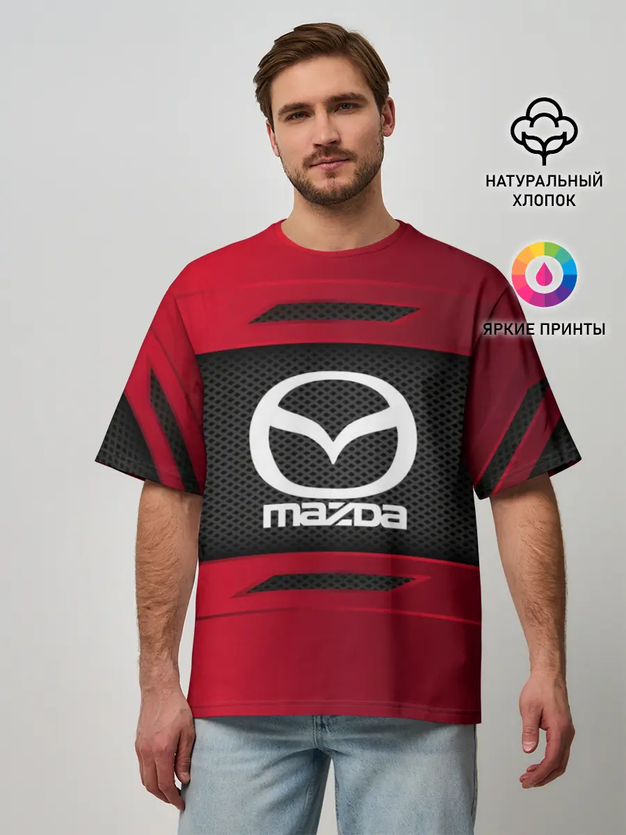 Мужская футболка оверсайз / MAZDA SPORT