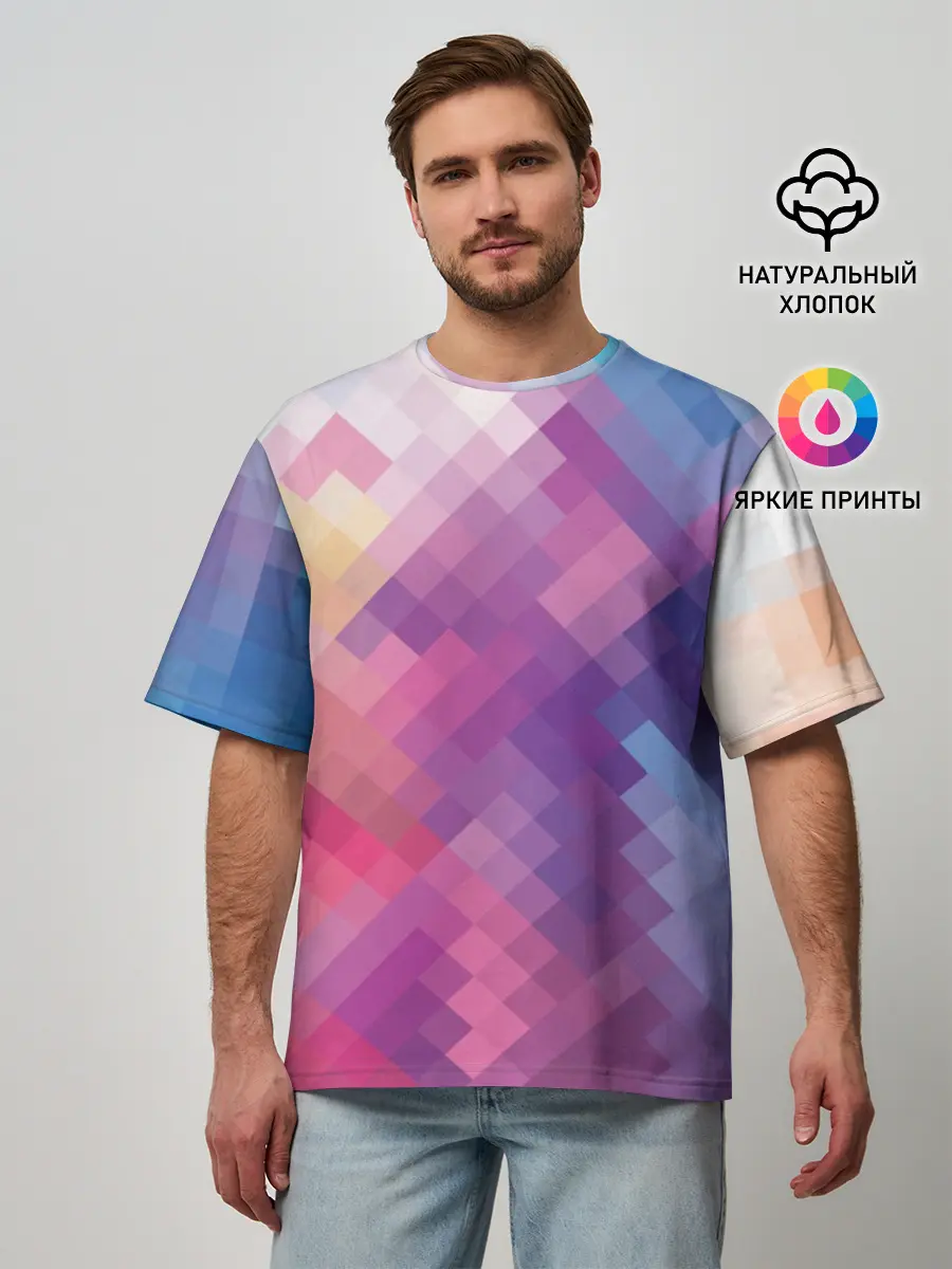 Мужская футболка оверсайз / Пикси