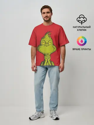 Мужская футболка оверсайз / Grinch