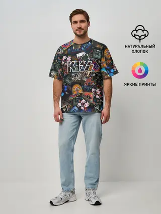 Мужская футболка оверсайз / Дискография KISS