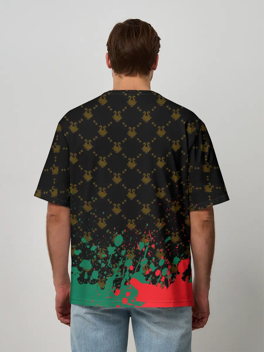 Мужская футболка оверсайз / GUSSI / ГУСИ