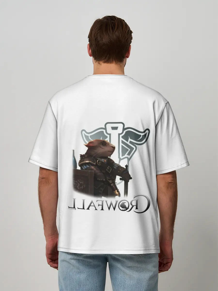 Мужская футболка оверсайз / Crowfall | Duelist