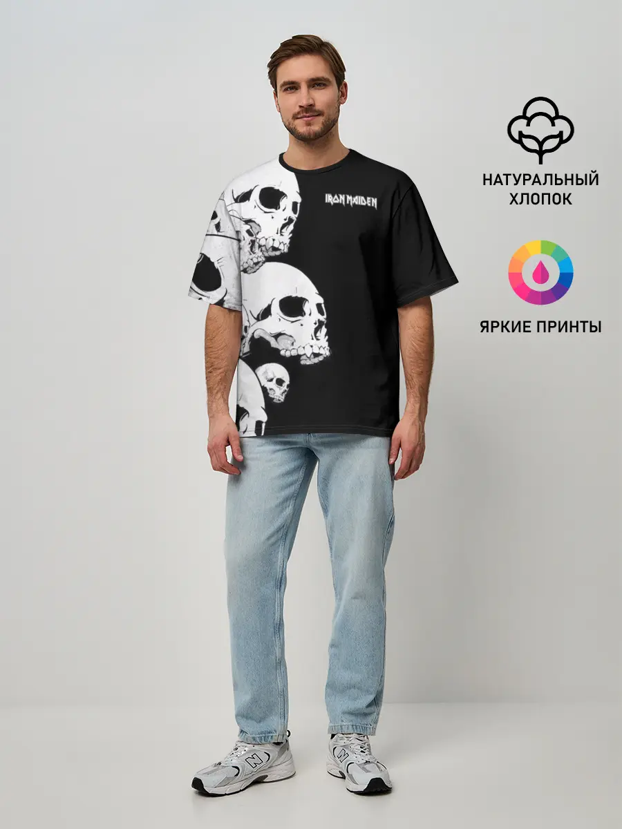 Мужская футболка оверсайз / IRON MAIDEN | АЙРОН МАЙДЕН