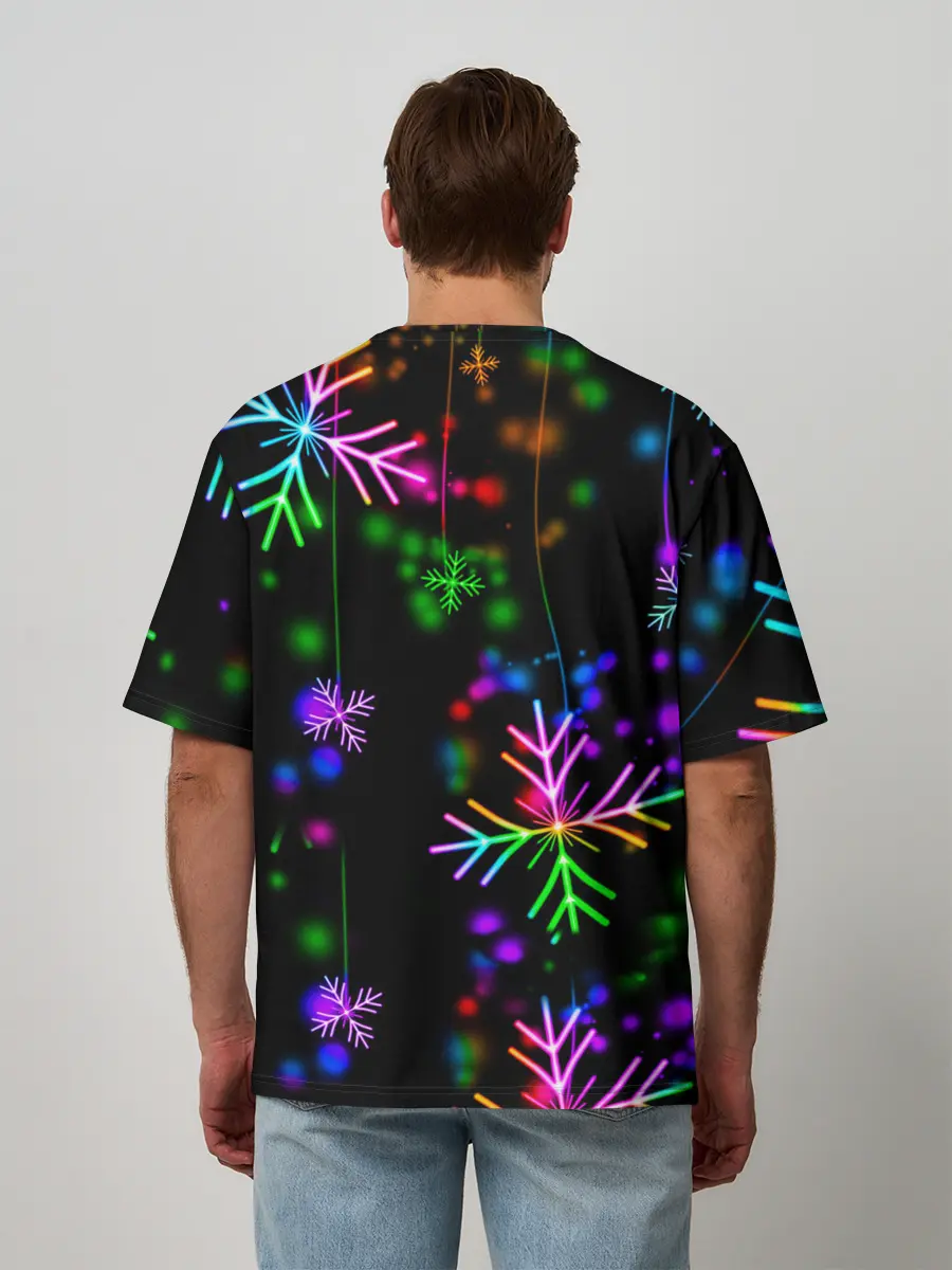 Мужская футболка оверсайз / Among Us New Year