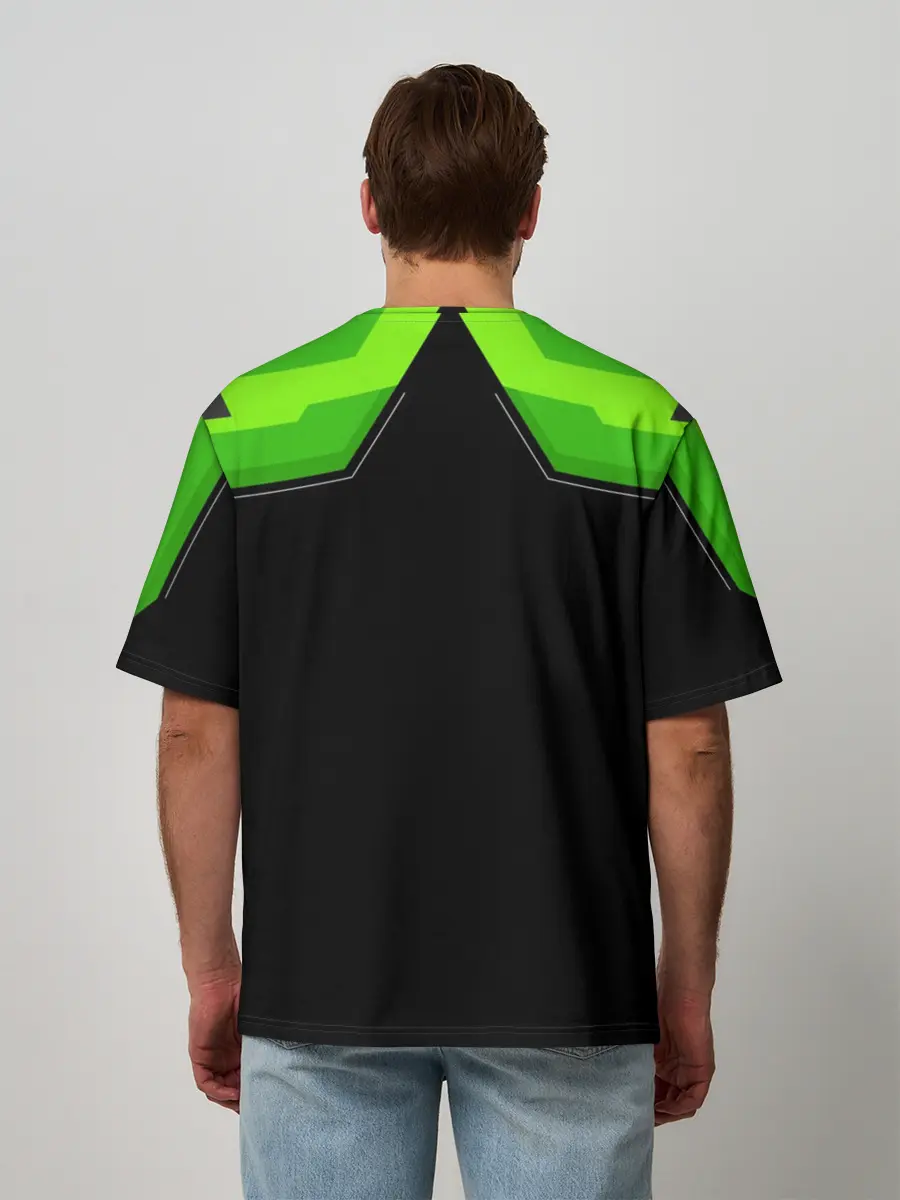 Мужская футболка оверсайз / Kawasaki club