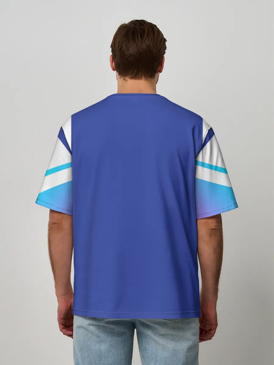 Мужская футболка оверсайз / NEON GRADIENT FITNESS UNIFORM
