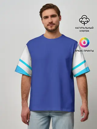 Мужская футболка оверсайз / NEON GRADIENT FITNESS UNIFORM