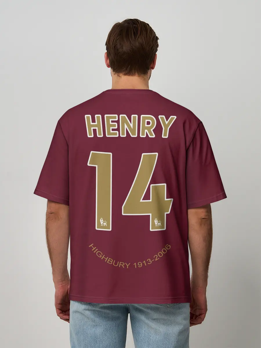 Мужская футболка оверсайз / Анри ретро