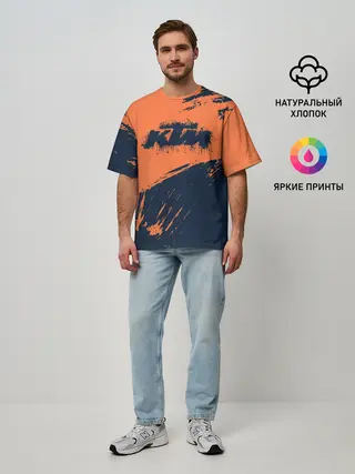 Мужская футболка оверсайз / KTM | ГРАНЖ