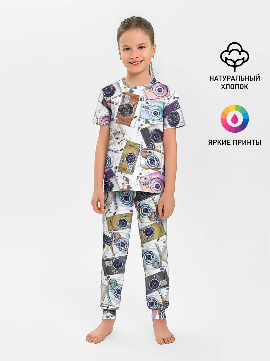 Детская пижама с брюками / Старинные фотоаппараты