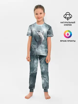 Детская пижама с брюками / Грозовой кошак.