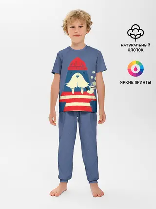 Детская пижама с брюками / Морж