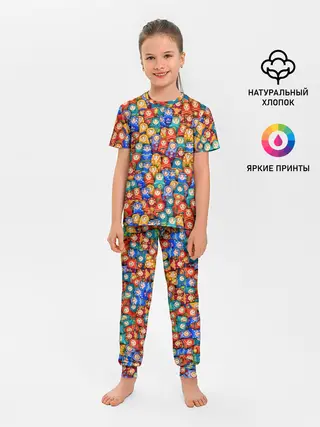 Детская пижама с брюками / Матрёшки