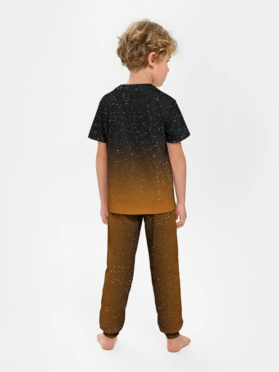 Детская пижама с брюками / ТЫКВА КОСМОНАВТ | SPACE HALLOWEEN