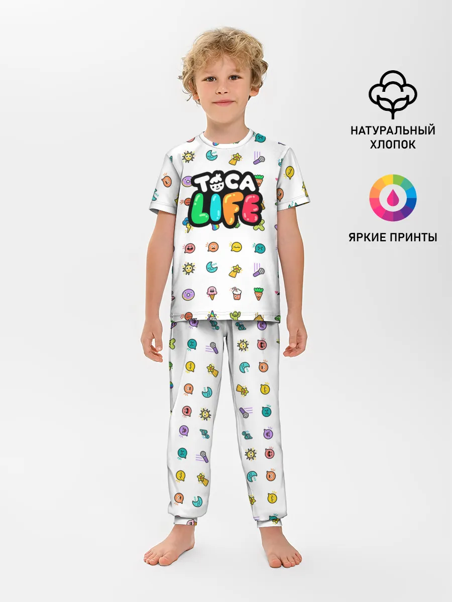 Детская пижама с брюками / Логотип | Toca Boca | Тока Бока