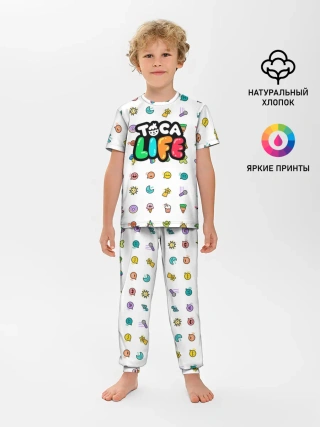 Детская пижама с брюками / Логотип | Toca Boca | Тока Бока
