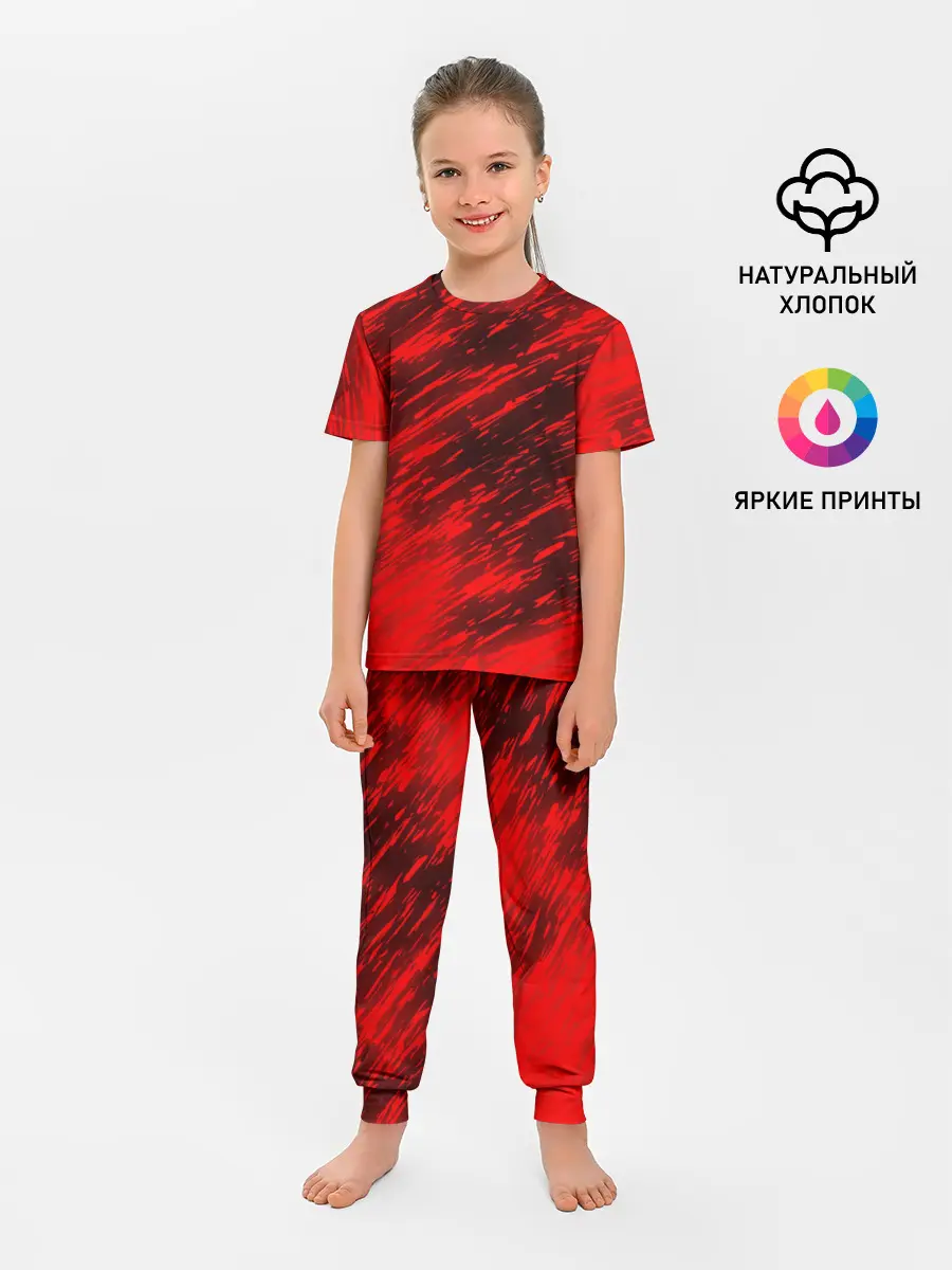 Детская пижама с брюками / RED FIRE STORM
