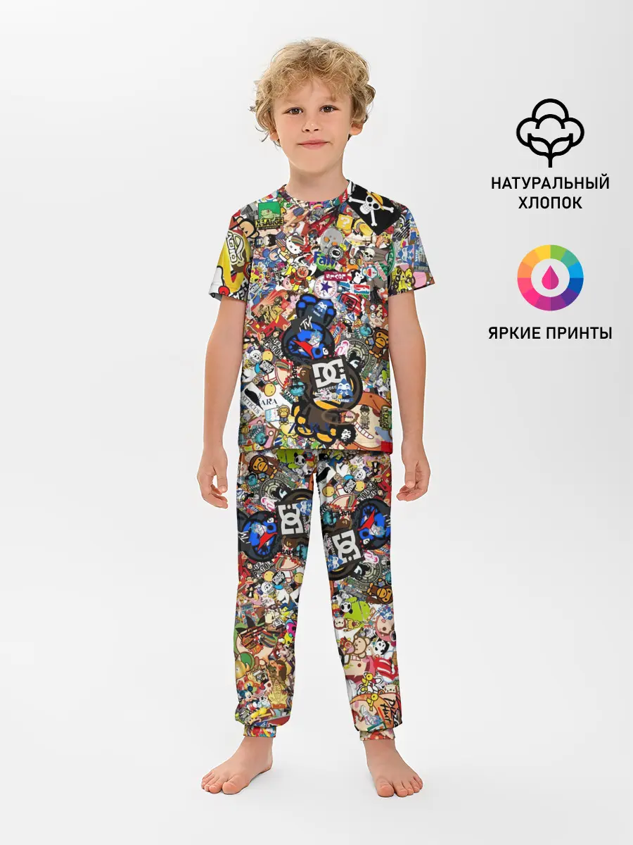 Детская пижама с брюками / Стикеры