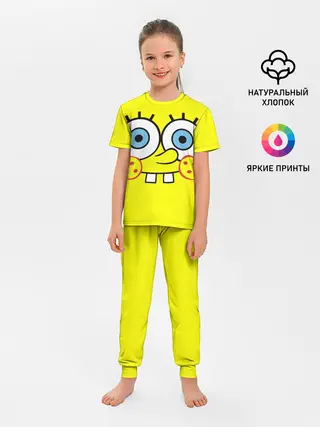 Детская пижама с брюками / Губка БОБ