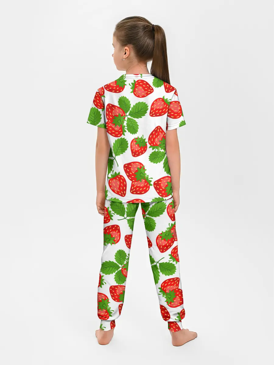 Детская пижама с брюками / Клубника