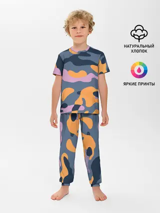 Детская пижама с брюками / Спортивный милитари