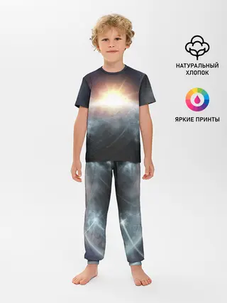 Детская пижама с брюками / Космос