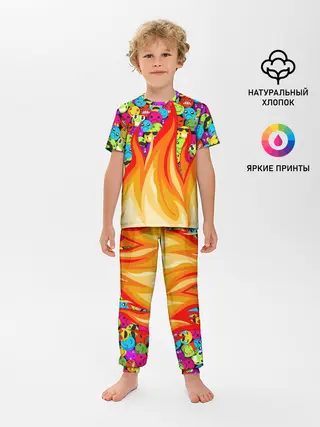 Детская пижама с брюками / SLAVA MARLOW - Смайлики