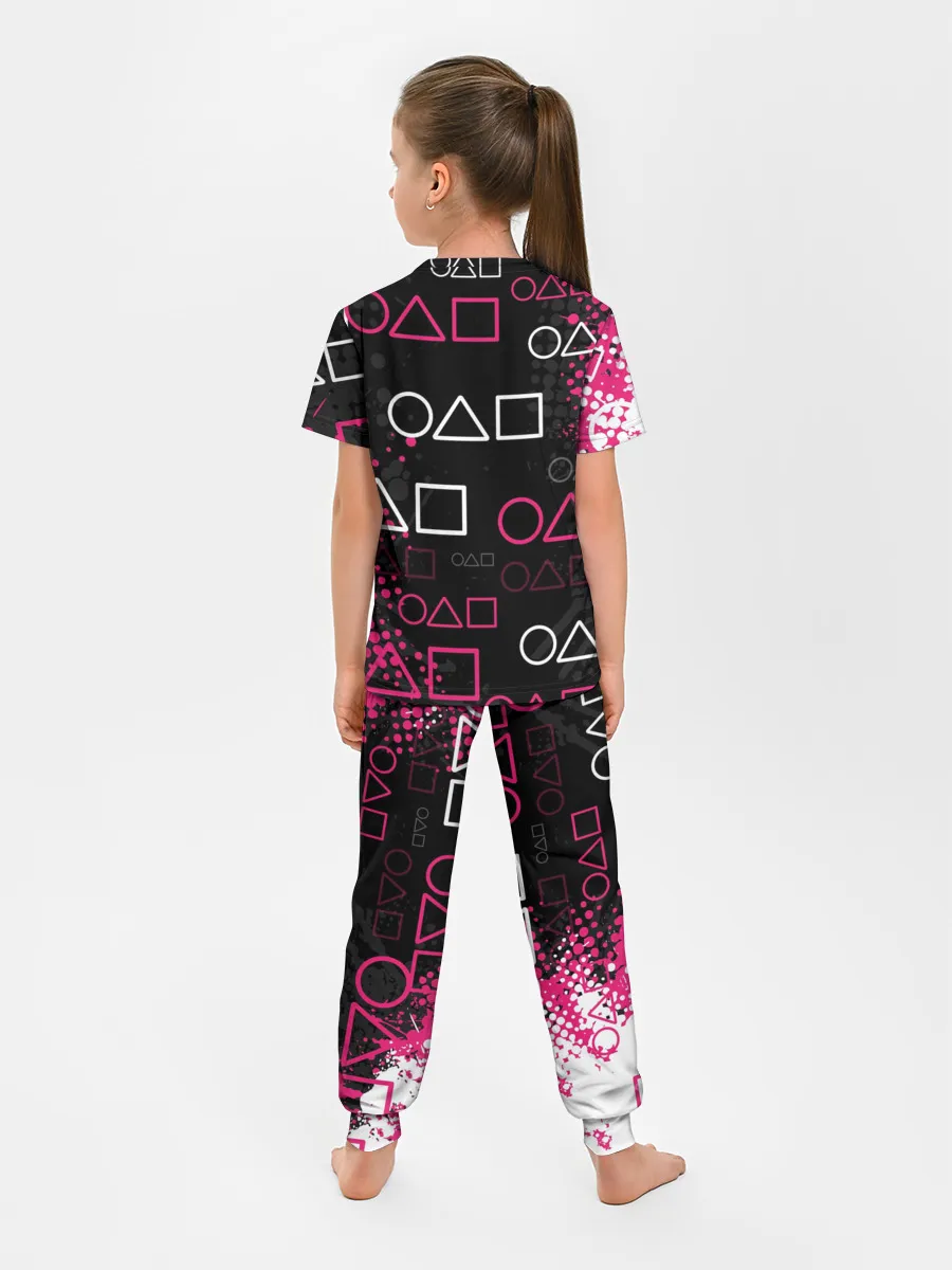 Детская пижама с брюками / ИГРА В КАЛЬМАРА / ГРАНЖ ЛОГО