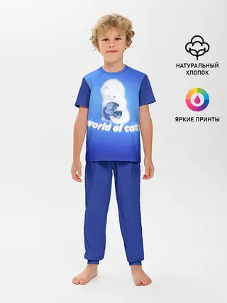 Детская пижама с брюками / World of Cats