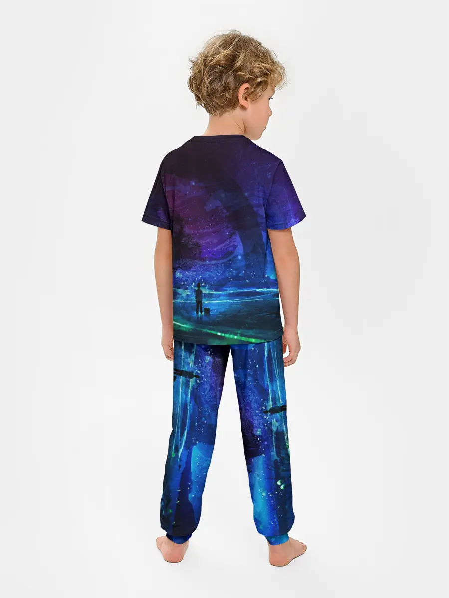 Детская пижама с брюками / Парень и космос