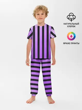 Детская пижама с брюками / Полосатость