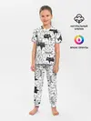 Детская пижама с брюками / КОТЫ WHITE