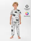 Детская пижама с брюками / КОТЫ WHITE