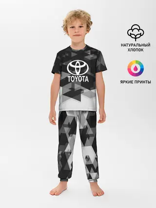 Детская пижама с брюками / Toyota sport geometry