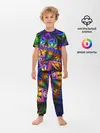 Детская пижама с брюками / ФРАКТАЛЬНЫЙ НЕОН