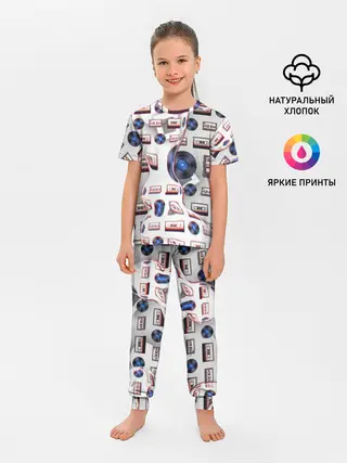 Детская пижама с брюками / дискотека 80