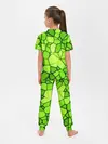 Детская пижама с брюками / Зеленая мозаика