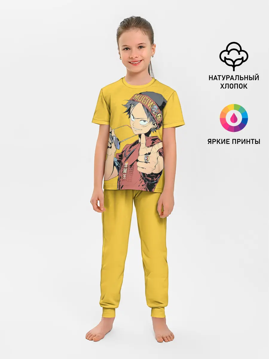 Детская пижама с брюками / One Piece Luffy Луффи